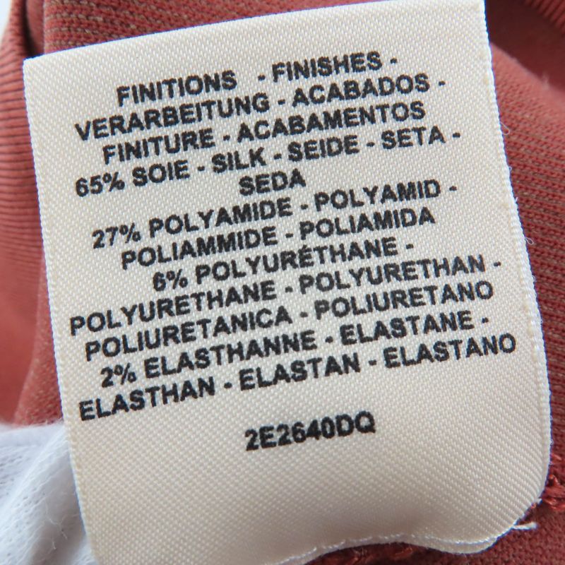 Hermes 2e2640dq Silk-Blend Cropped Sleeveless Knit Top Brown 36 Made in Italy