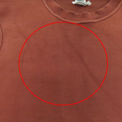 Hermes 2e2640dq Silk-Blend Cropped Sleeveless Knit Top Brown 36 Made in Italy