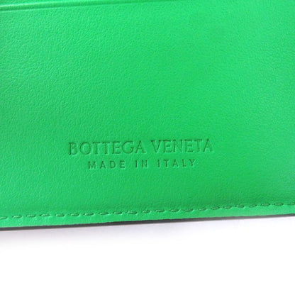 Bottega Veneta 743211 Leather Current Intrecciato Compact Wallet