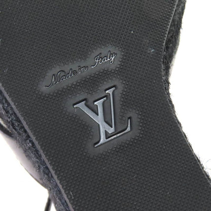 Louis Vuitton LV Isola Line Ankle Strap Espadrille Wedge Sole Leather Sandals