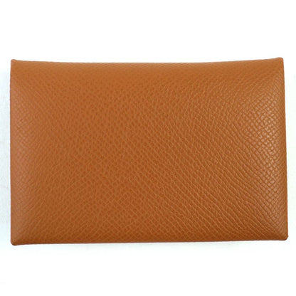 Hermes Calvi Vaux Epson Gold Silver Hardware Business Card Holder Card Case