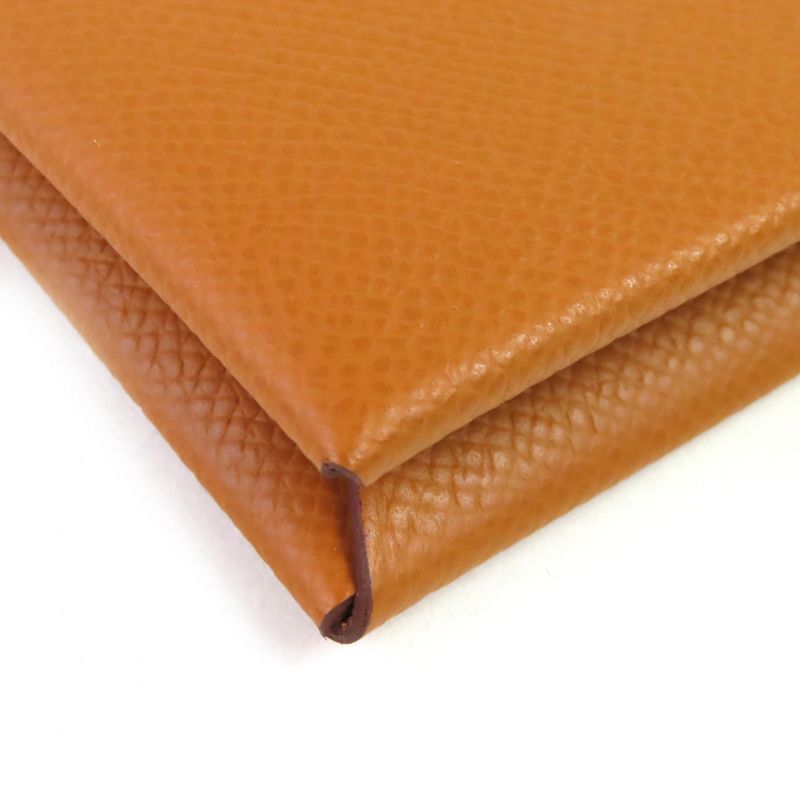 Hermes Calvi Vaux Epson Gold Silver Hardware Business Card Holder Card Case