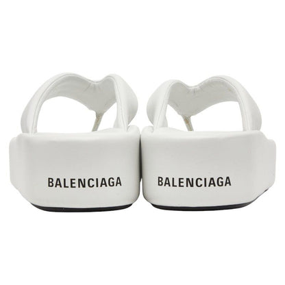 Balenciaga 22ss Rise Thong Sandal Size 39 693549 White Leather Women's Balenciag