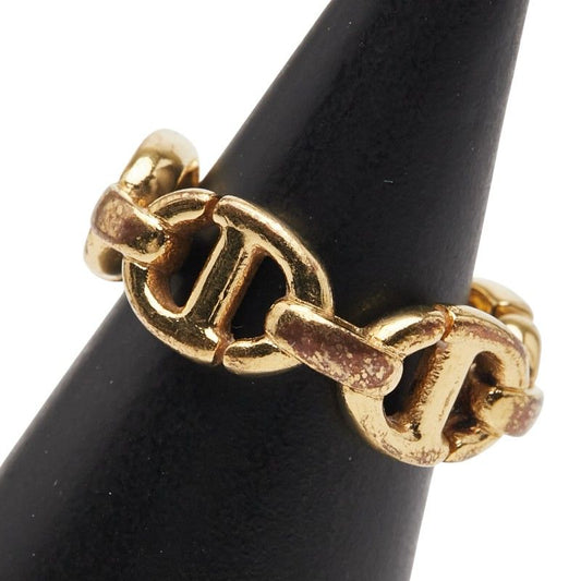 Dior CD Logo Ring #s Gold Plated Ladies Dior