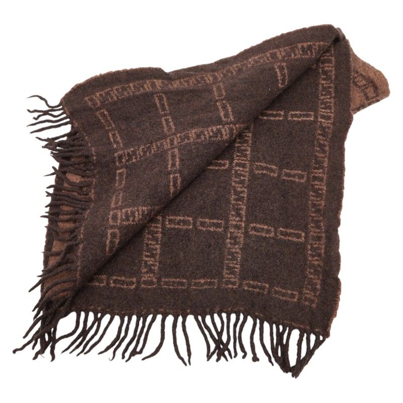 Fendi Zucca Check Brown Wool Women's Fendi