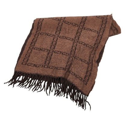 Fendi Zucca Check Brown Wool Women's Fendi