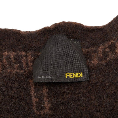 Fendi Zucca Check Brown Wool Women's Fendi