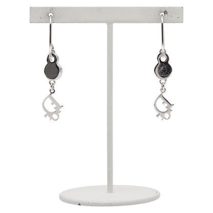 Dior CD Logo Rhinestone Silver Metal Ladies Dior