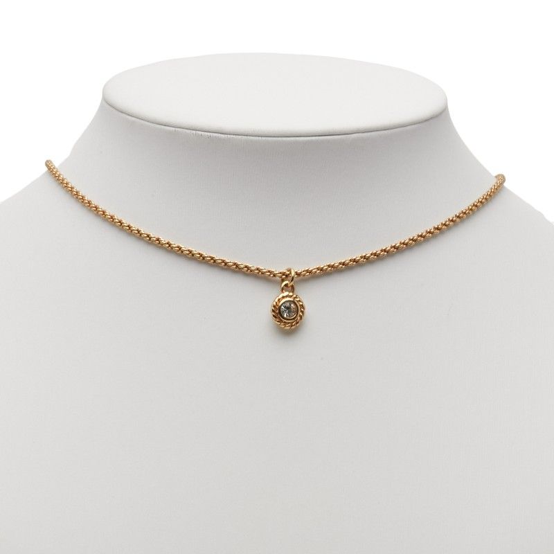 Dior Rhinestone Gold Plated Women's Dior