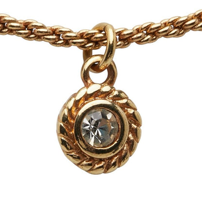 Dior Rhinestone Gold Plated Women's Dior