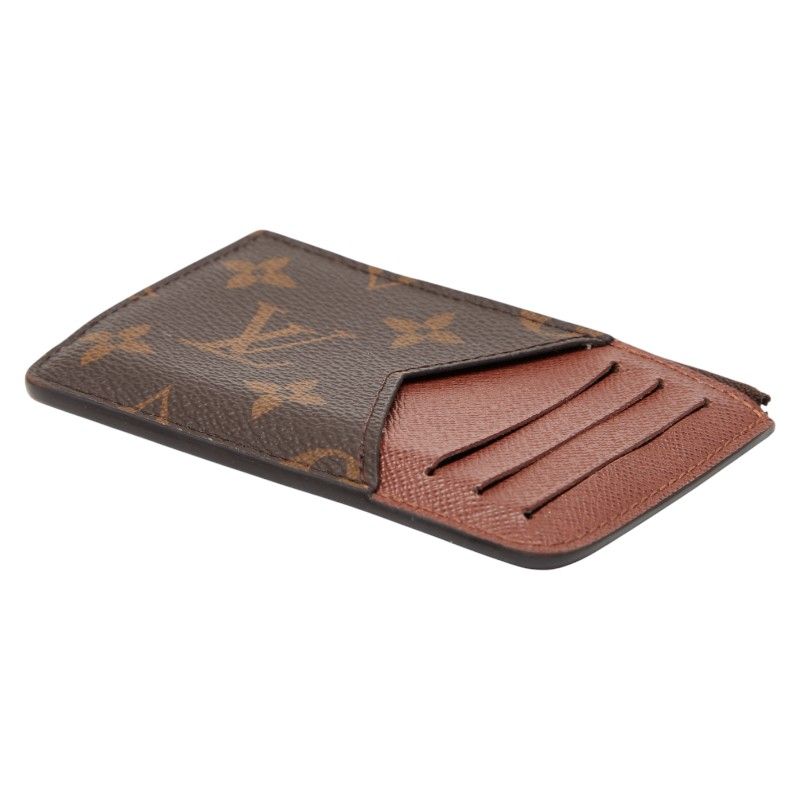 Louis Vuitton Monogram Porte Carte Romy M81880 Brown PVC Leather Women Louis