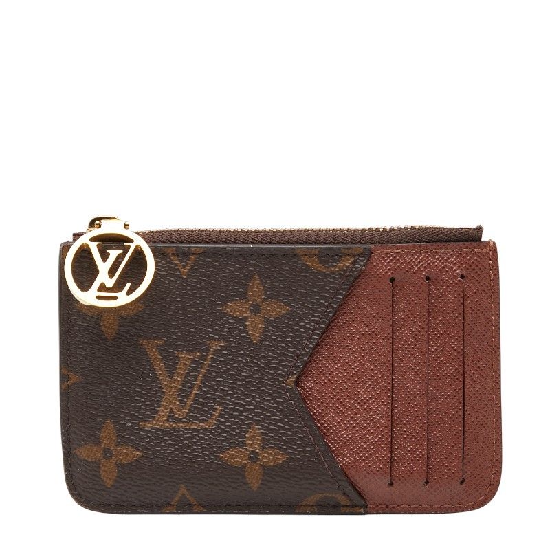 Louis Vuitton Monogram Porte Carte Romy M81880 Brown PVC Leather Women Louis