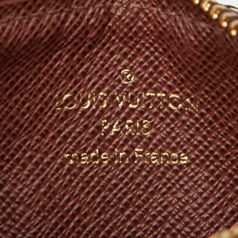 Louis Vuitton Monogram Porte Carte Romy M81880 Brown PVC Leather Women Louis