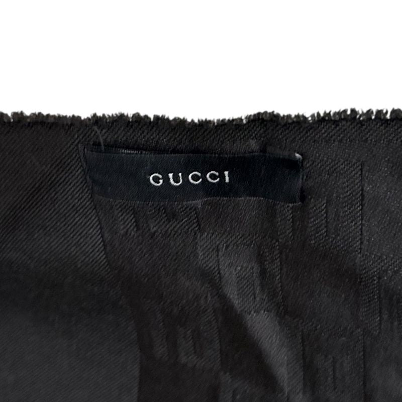 Gucci Tom Ford Period Logo Allover Shawl Black Men's Women's Used