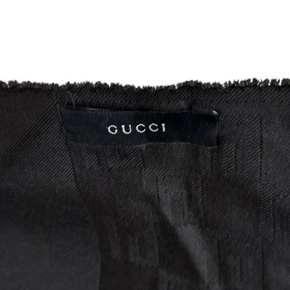 Gucci Tom Ford Period Logo Allover Shawl Black Men's Women's Used