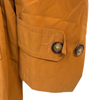 Hermes Belted Stainless Steel Collar Coat Size 46 Orange Men's Used
