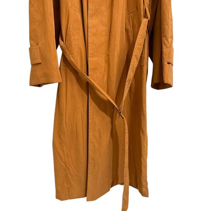 Hermes Belted Stainless Steel Collar Coat Size 46 Orange Men's Used