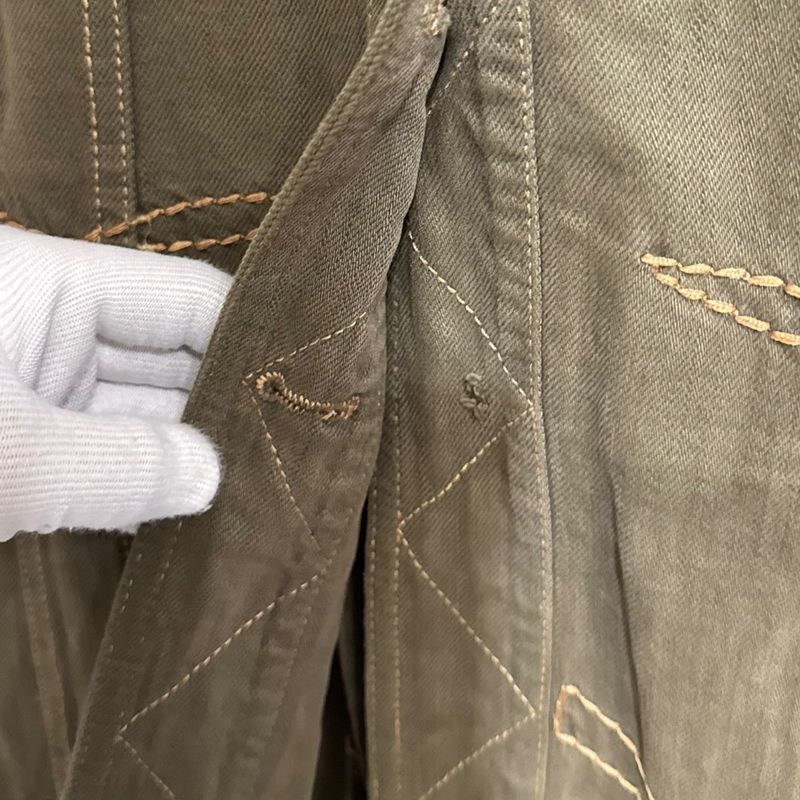 Good 06aw Christian Dior Galliano Period Long Trucker Jacket Size 40 Khaki