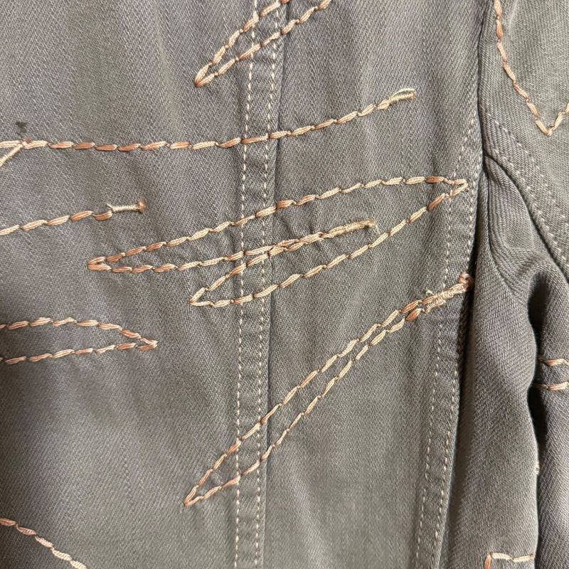 Good 06aw Christian Dior Galliano Period Long Trucker Jacket Size 40 Khaki