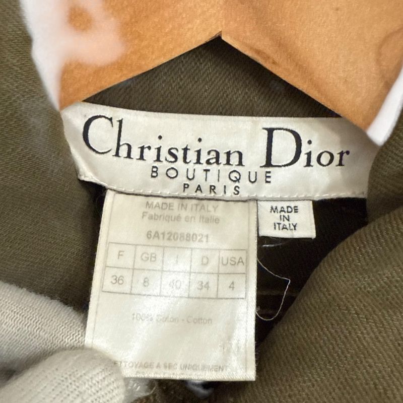 Good 06aw Christian Dior Galliano Period Long Trucker Jacket Size 40 Khaki
