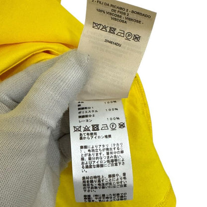 22aw Hermes H Embroidery Short Sleeve Crew Neck T-Shirt Cut and Sewn 2h4614du