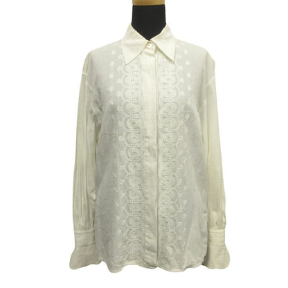 Good Christian Dior 90's Shirt Blouse Cut and Sewn Embroidery Old Vintage M