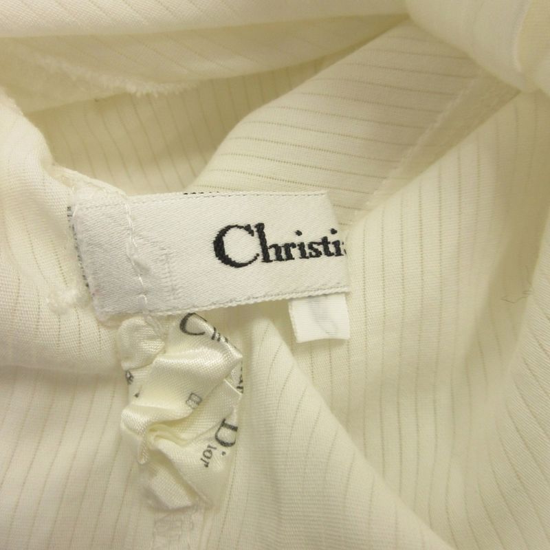 Good Christian Dior 90's Shirt Blouse Cut and Sewn Embroidery Old Vintage M
