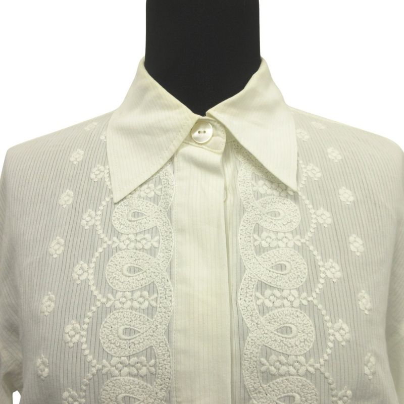 Good Christian Dior 90's Shirt Blouse Cut and Sewn Embroidery Old Vintage M