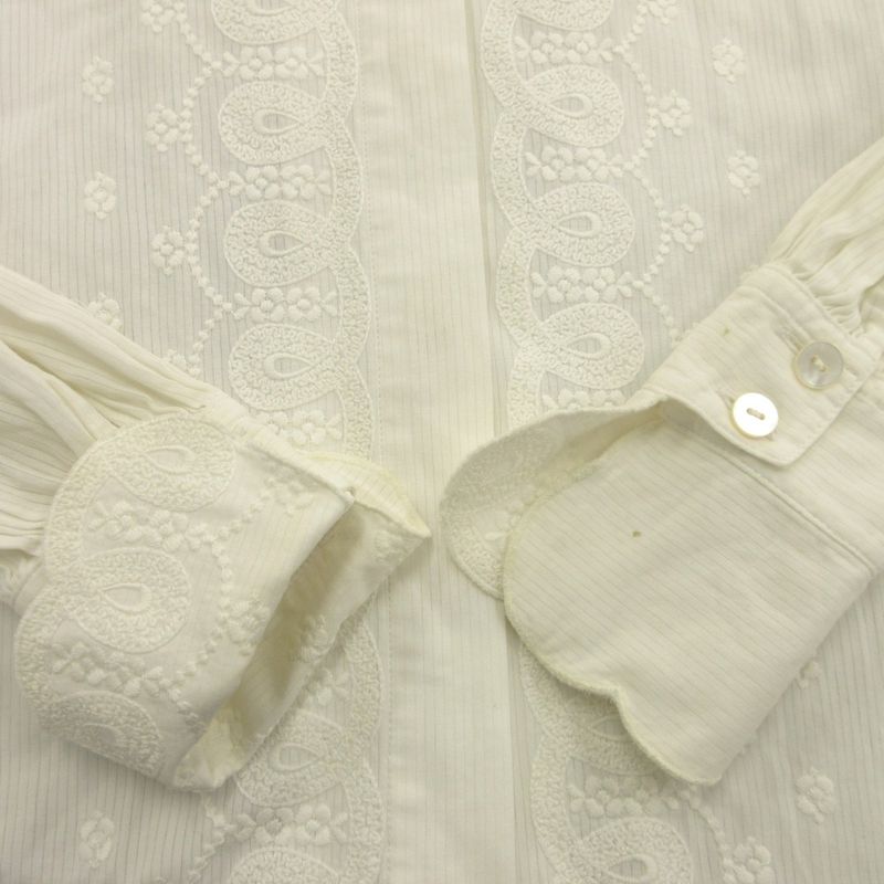 Good Christian Dior 90's Shirt Blouse Cut and Sewn Embroidery Old Vintage M