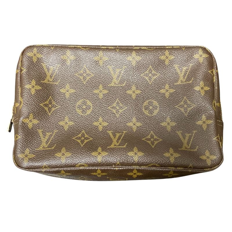 Good Louis Vuitton Monogram Trousse Toilette 23 Clutch Bag M47524 Brown Ladies