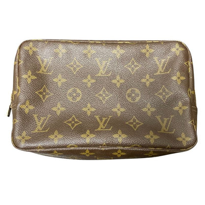 Good Louis Vuitton Monogram Trousse Toilette 23 Clutch Bag M47524 Brown Ladies