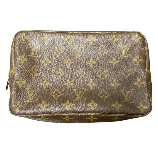 Good Louis Vuitton Monogram Trousse Toilette 23 Clutch Bag M47524 Brown Ladies