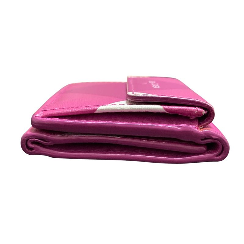 Good Balenciaga Paper Mini Wallet 410133 Pink Purple Ladies Preowned Used