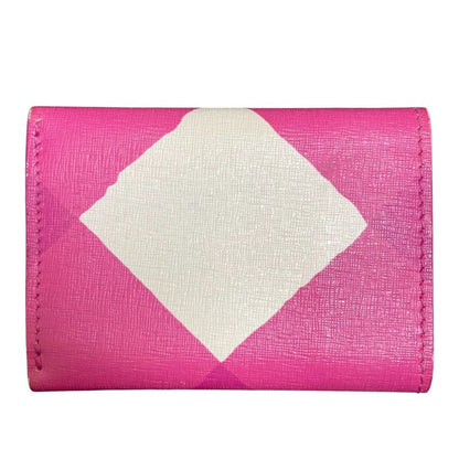 Good Balenciaga Paper Mini Wallet 410133 Pink Purple Ladies Preowned Used