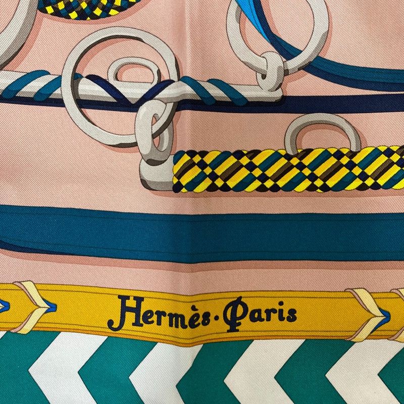 Hermes Carre 90 Panoplie Equestre Complete Set of Equestrian Accoutrements Silk