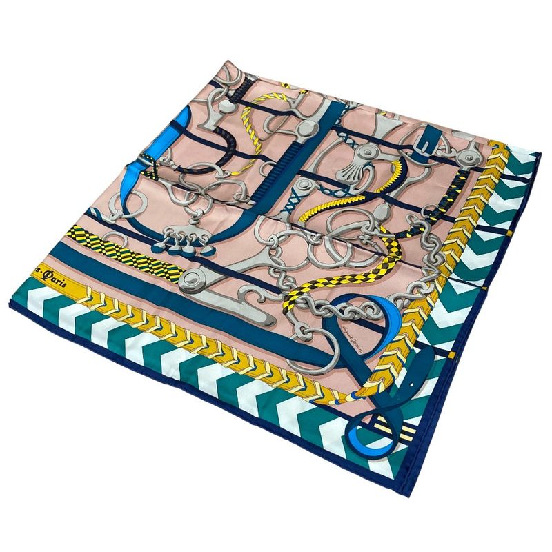 Hermes Carre 90 Panoplie Equestre Complete Set of Equestrian Accoutrements Silk