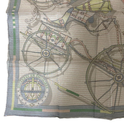 Hermes Gavroche 45 Voiture En Equilibre Silk Scarf Multicolor Women Used