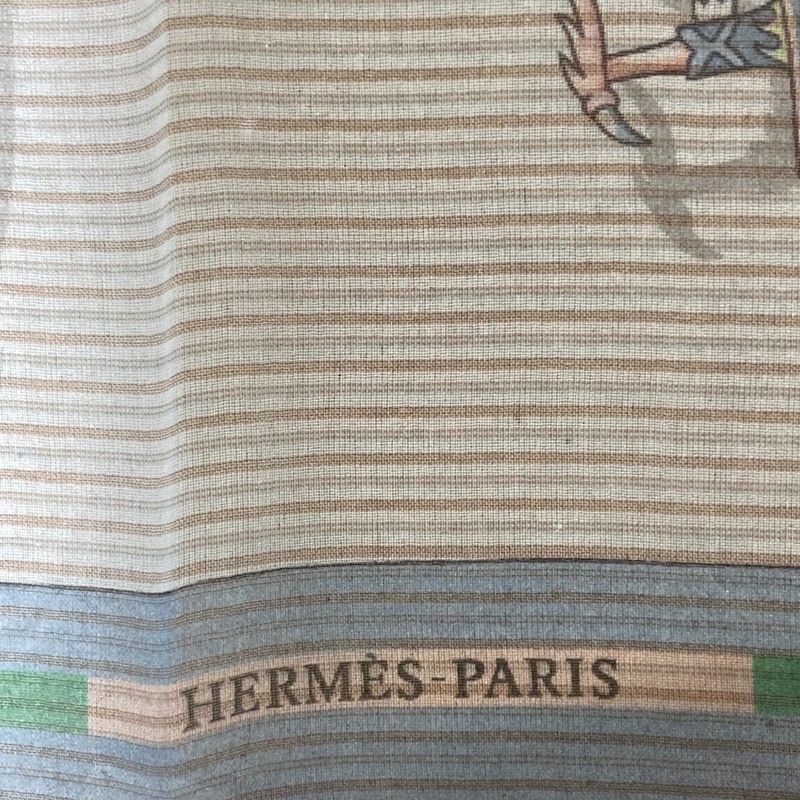 Hermes Gavroche 45 Voiture En Equilibre Silk Scarf Multicolor Women Used