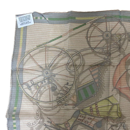 Hermes Gavroche 45 Voiture En Equilibre Silk Scarf Multicolor Women Used