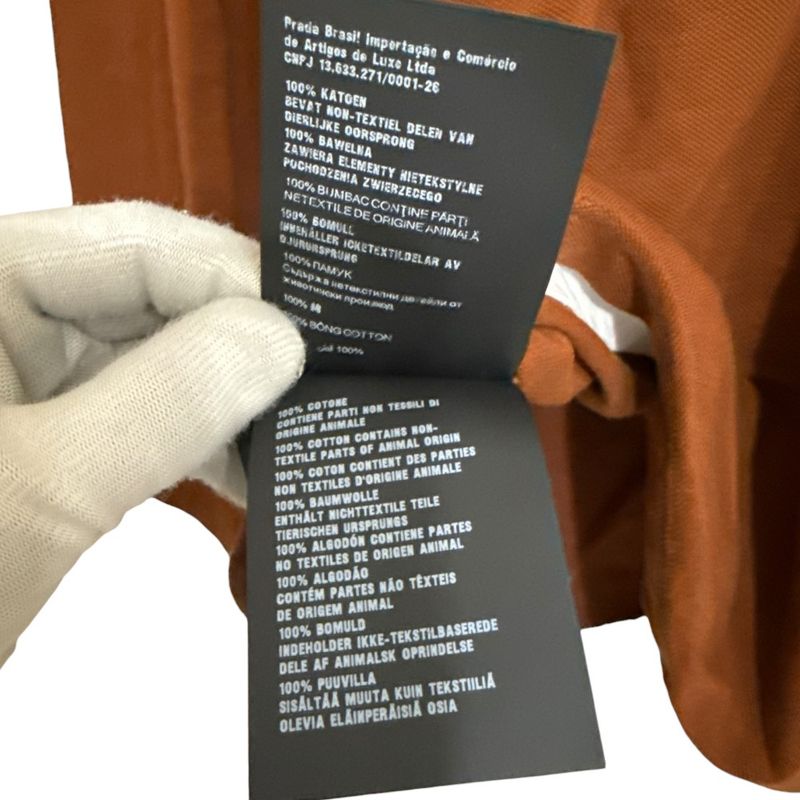 24ss Prada Pique and Jersey Polo Shirt Polo Shirt Size 34 Brown Women Used