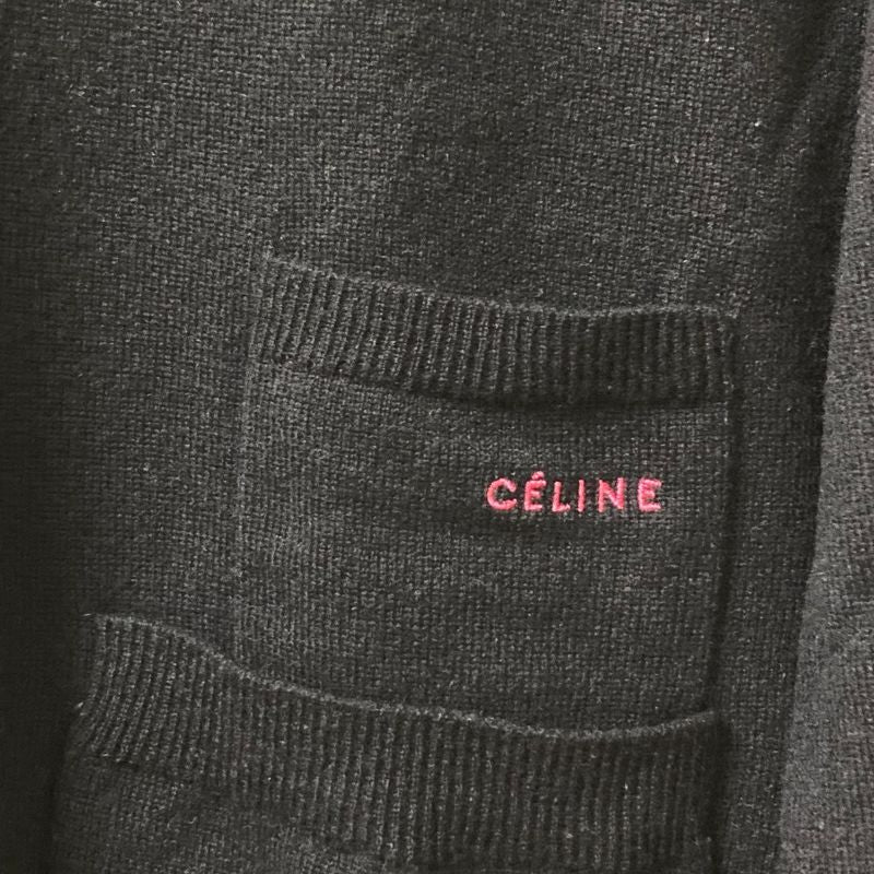 Celine Phoebe Period Cashmere Wool Knit Cardigan Size M Navy Women's Preowned