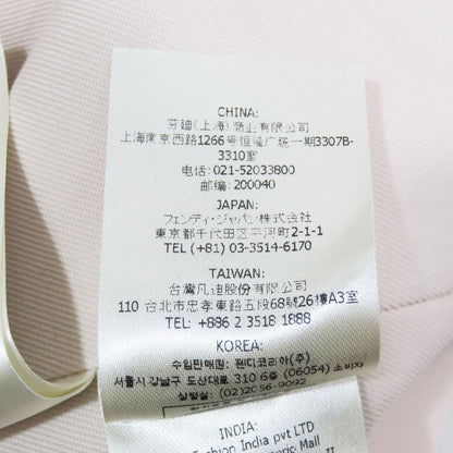 Unused Fendi Inside Out Cropped Tailored Jacket Bleather Short Length 1b