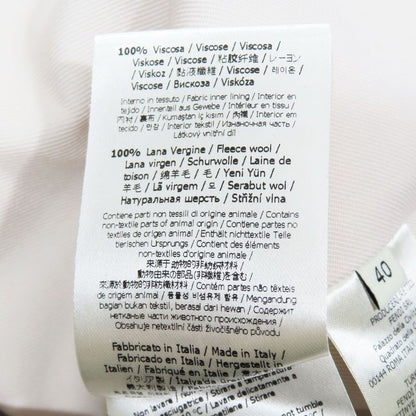 Unused Fendi Inside Out Cropped Tailored Jacket Bleather Short Length 1b