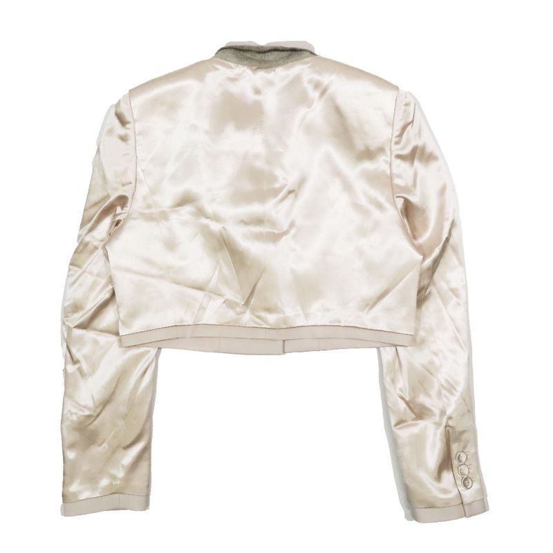 Unused Fendi Inside Out Cropped Tailored Jacket Bleather Short Length 1b