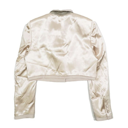 Unused Fendi Inside Out Cropped Tailored Jacket Bleather Short Length 1b