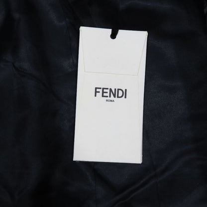 22aw Fendi Tuxedo Jacket Double Breasted Lapel Switch Tailored Flower Ff Logo