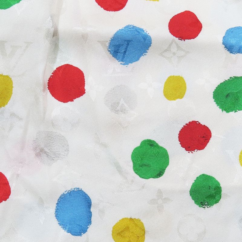 Unused Louis Vuitton × Yayoi Kusama Lv×yk Silk Monogram Multi Dot Shorts Easy