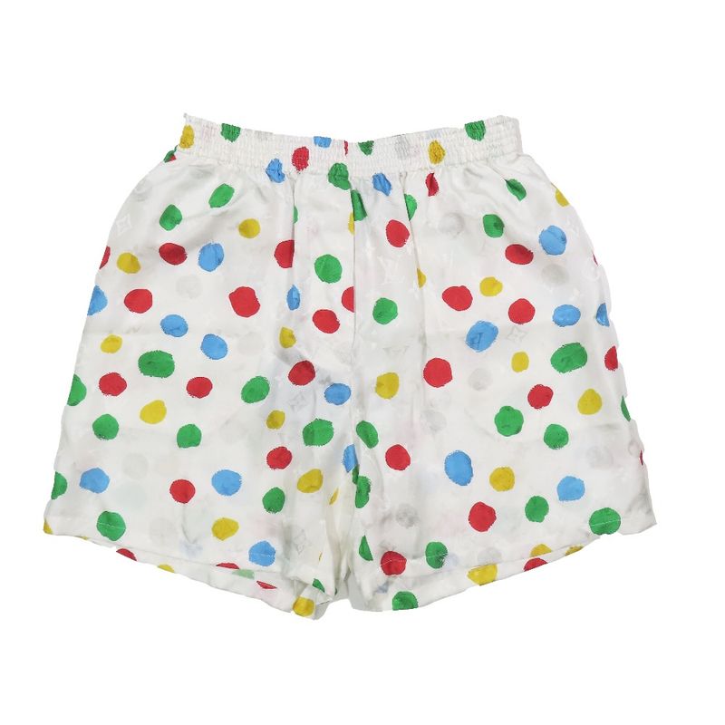 Unused Louis Vuitton × Yayoi Kusama Lv×yk Silk Monogram Multi Dot Shorts Easy