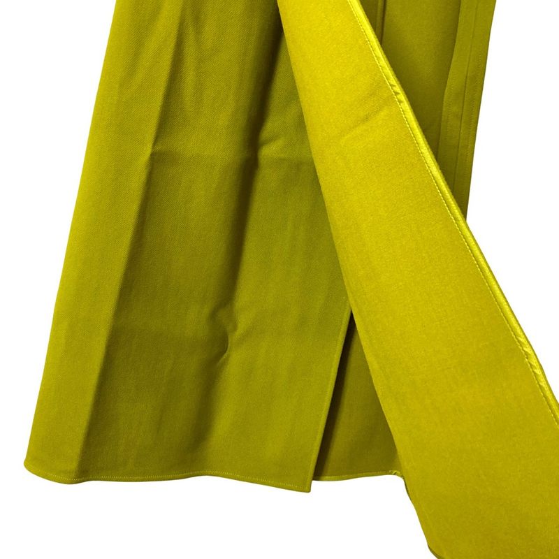 Celine Phoebe Period Belted Wrap Skirt Size 36 Mustard Yellow Ladies Preowned
