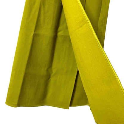 Celine Phoebe Period Belted Wrap Skirt Size 36 Mustard Yellow Ladies Preowned